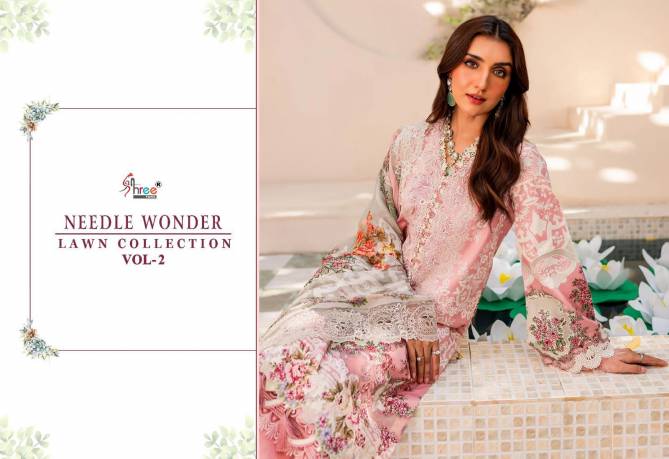 Shree Needle Wonder Lawn Collection Vol 2 Cotton Pakistani Suits Catalog
